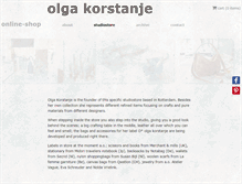 Tablet Screenshot of olgakorstanje.com